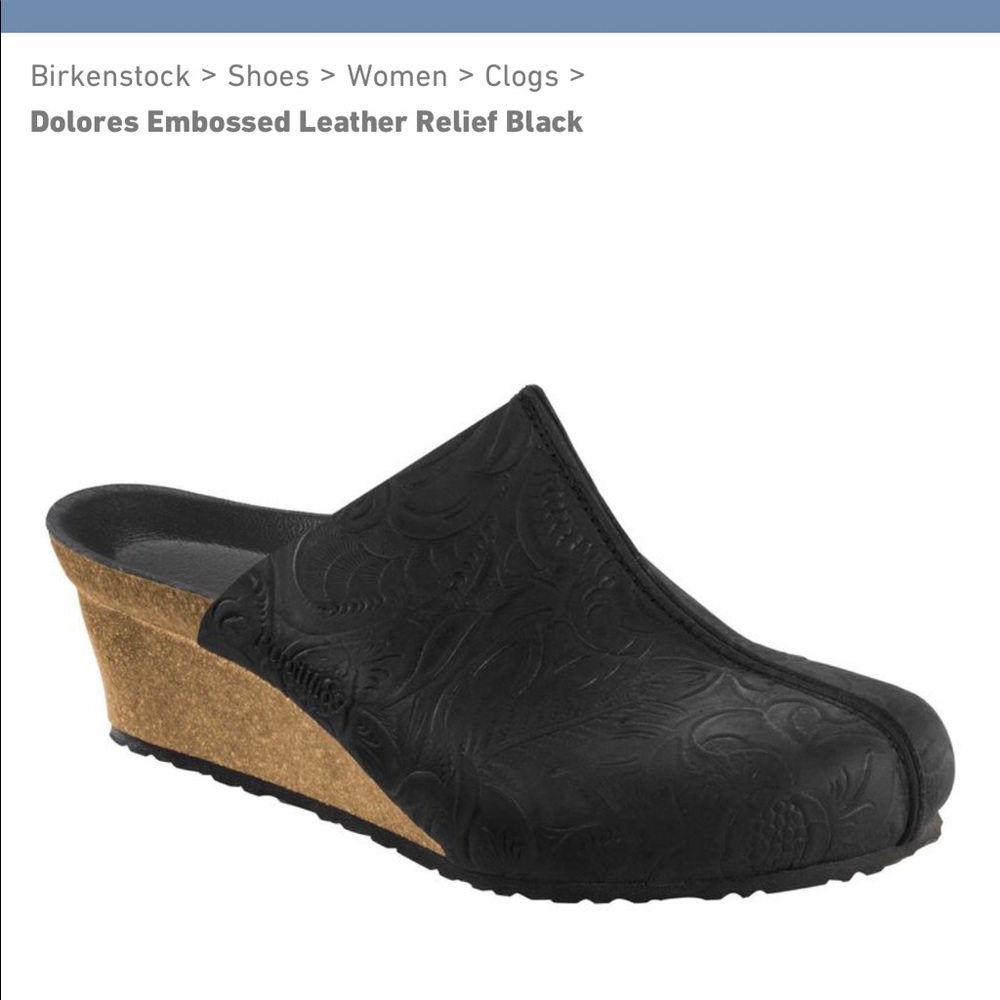 Birk clogs - Dolores Embossed leather